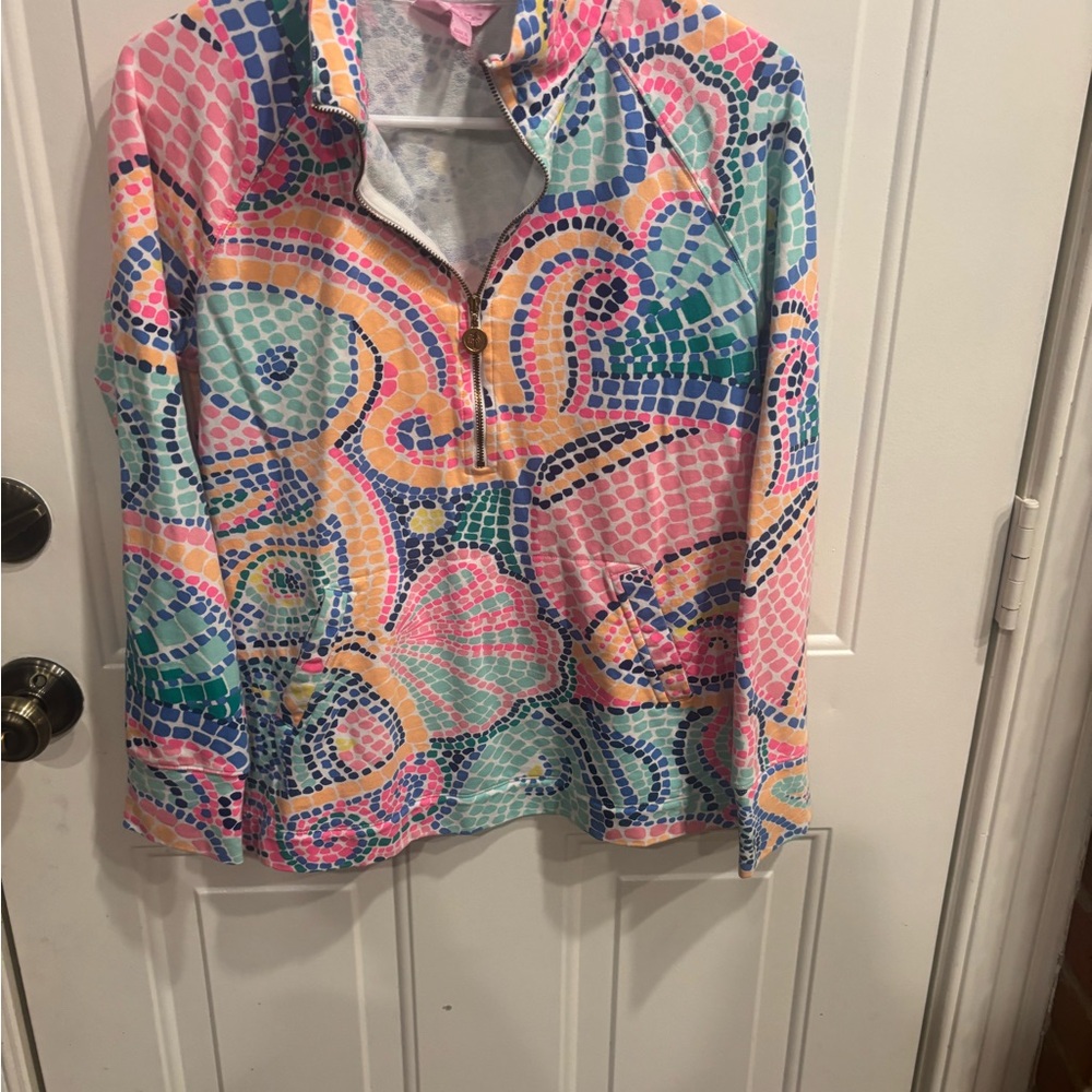 Lilly Pulitzer popover in multicolor.  Really cute I just need a medium